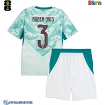 Fotballdrakt Barn Portugal Ruben Dias #3 Bortedraktsett VM 2026 Kortermet (+ Korte bukser)